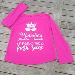 Wonder Nation 👑 pink long sleeve t-shirt 👑 EUC